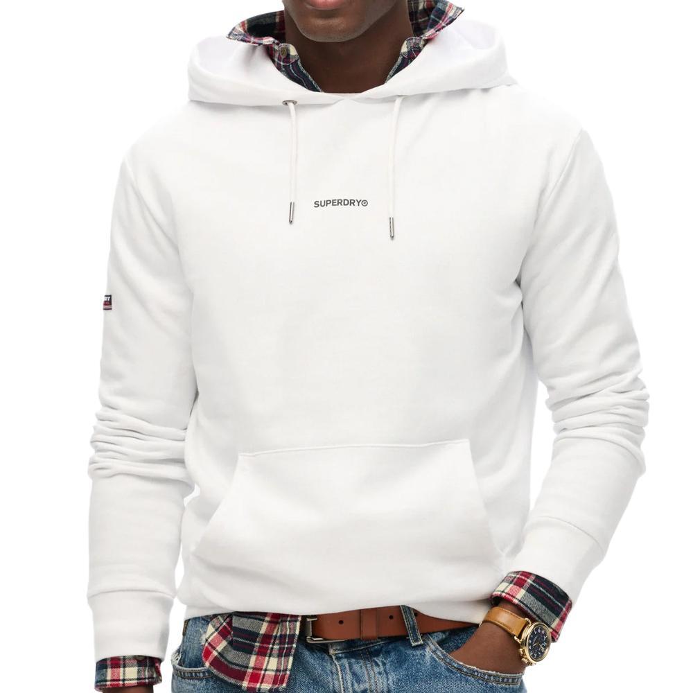 Superdry - Sweat À Capuche Blanc Homme Superdry Plain Hood - Sweat-shirt - Blanc - Decathlon