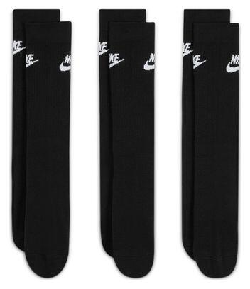 Chaussettes (x3) Unisexe Nike Sportswear Everyday Essential Crew Noir 2/4