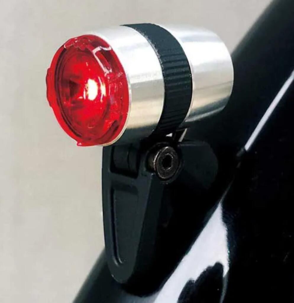 Feu arrière de vélo µ, argent 5/6