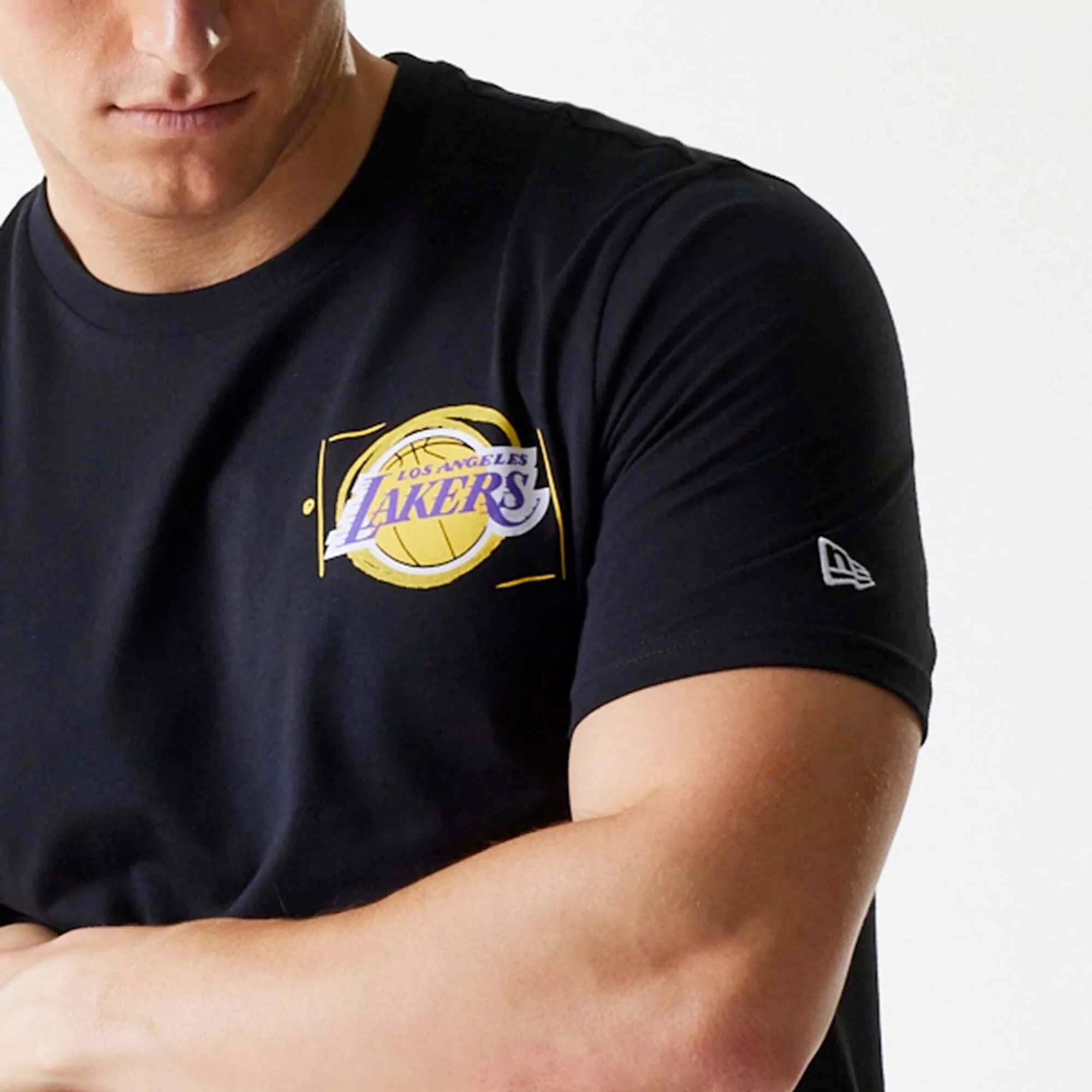 T-Shirt New Era Nba Imprimé Photographique, Coupe Standard, Los Angeles Adulte 3/5