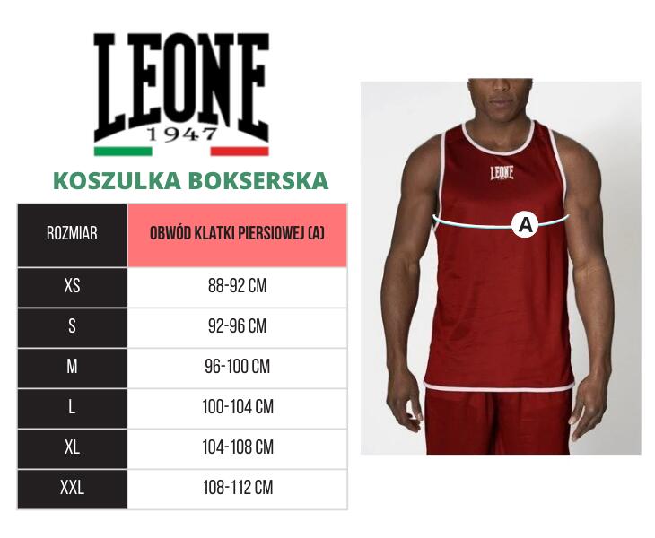 Leone Koszulka Bokserska Dwustronna Niebieska/Czerwona 7/7