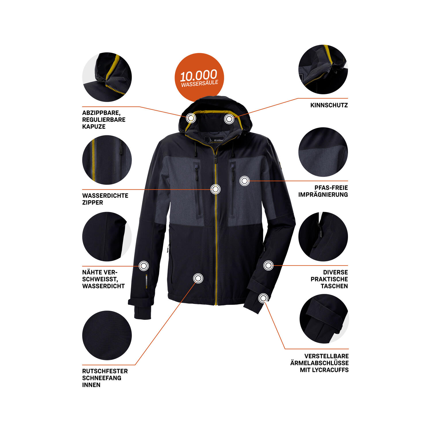 Herren Skijacke KSW 47 MN SKI JCKT 5/6