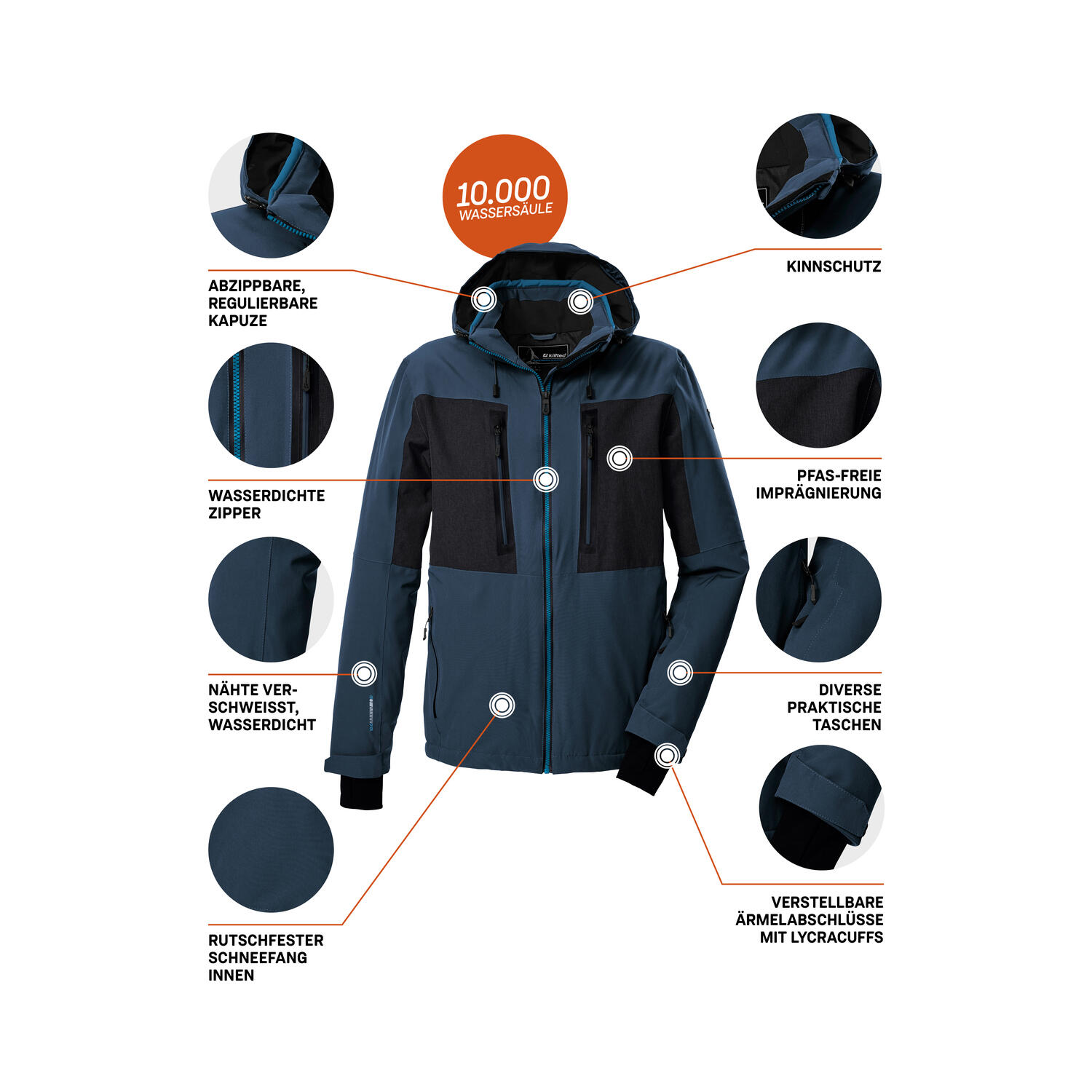 Chaqueta de esquí Killtec KSW 47 5/7