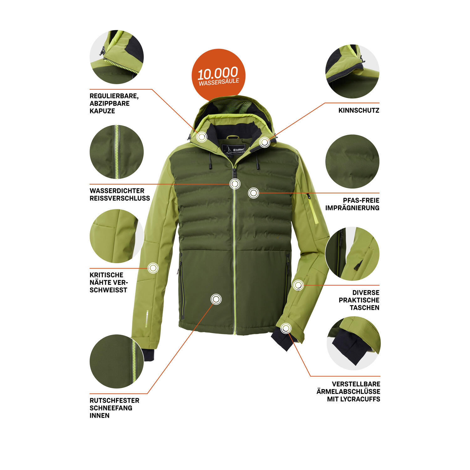 Herren Skijacke KSW 72 MN SKI JCKT 7/8