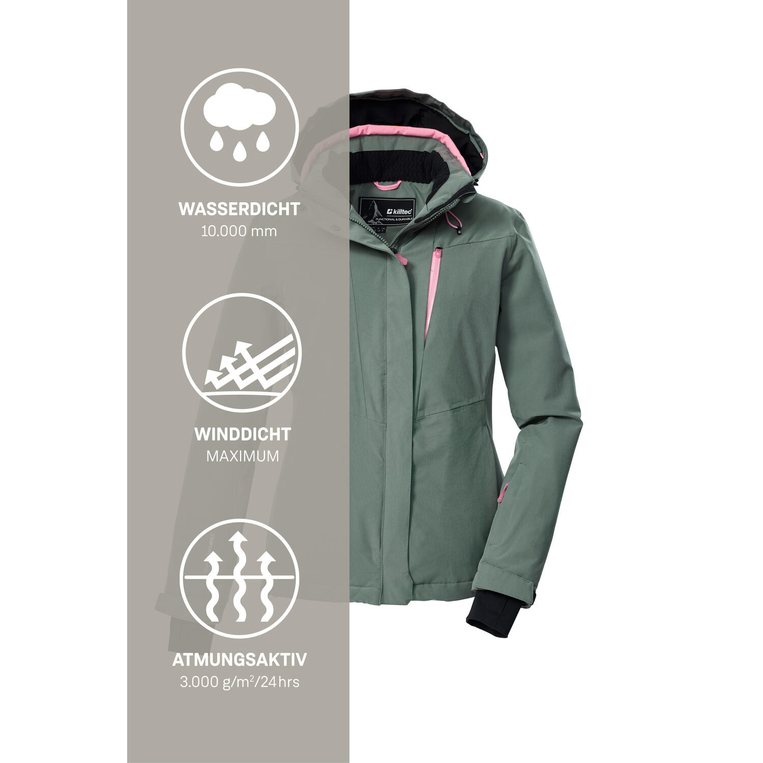 Damen Skijacke KSW 25 WMN SKI JCKT 7/8