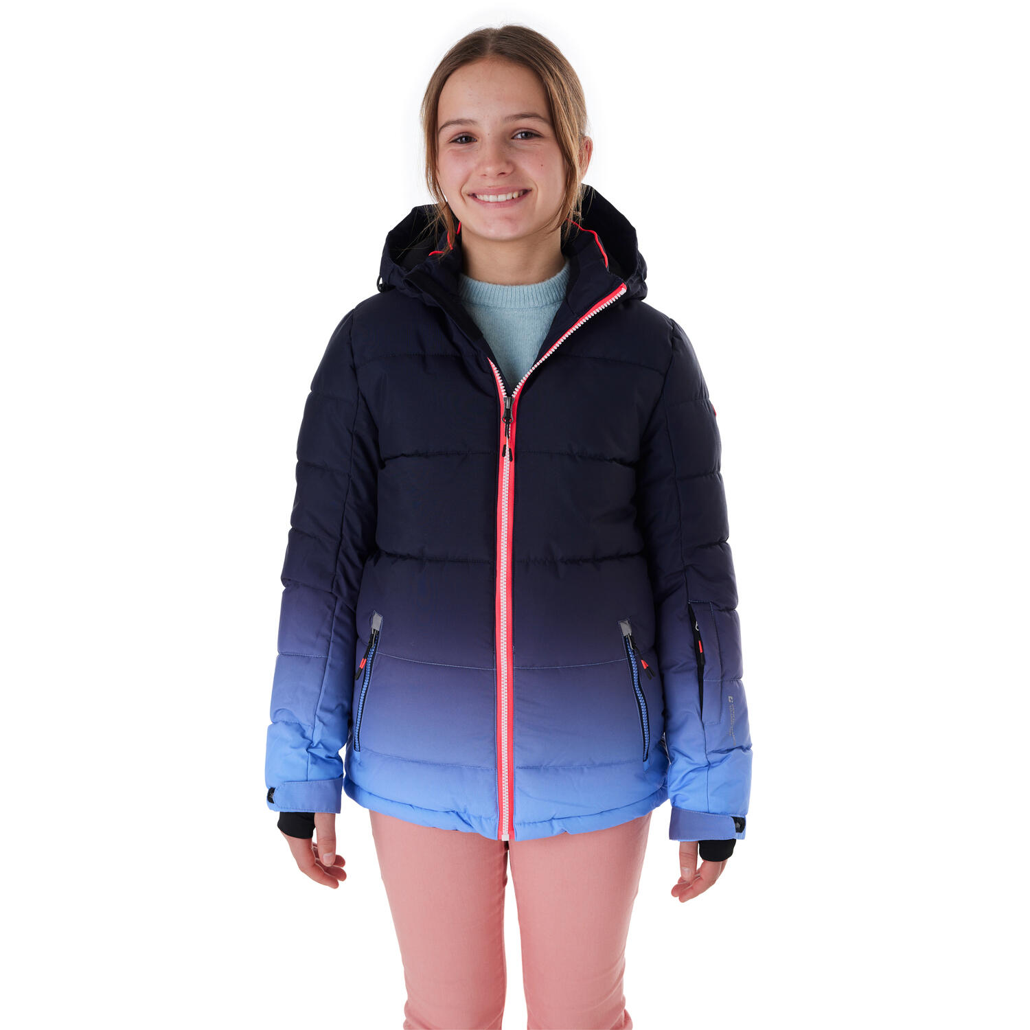 Kinder, Mädchen Ski-Steppjacke KSW 330 GRLSQLTD JCKT 3/7