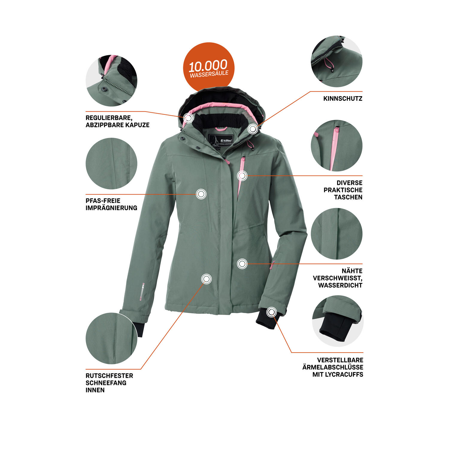 Damen Skijacke KSW 25 WMN SKI JCKT 6/8