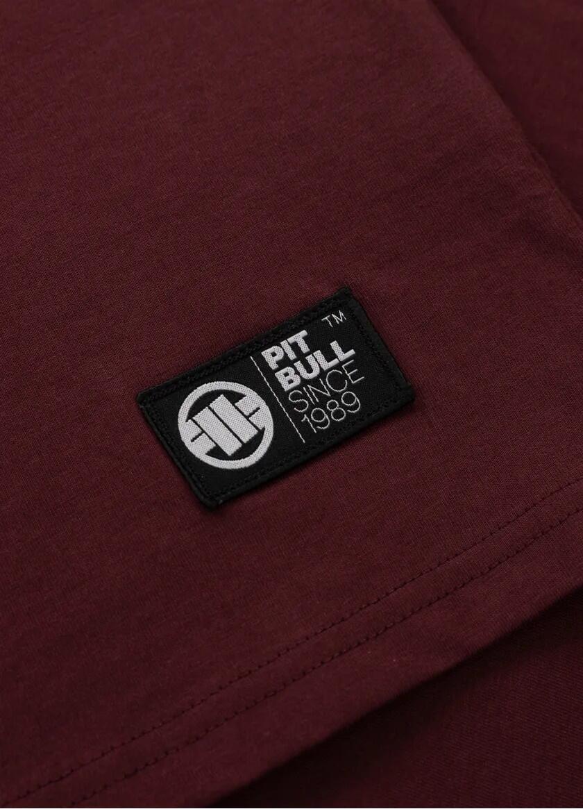 Pitbull T-shirt Small Logo Dark Burgundy 7/7