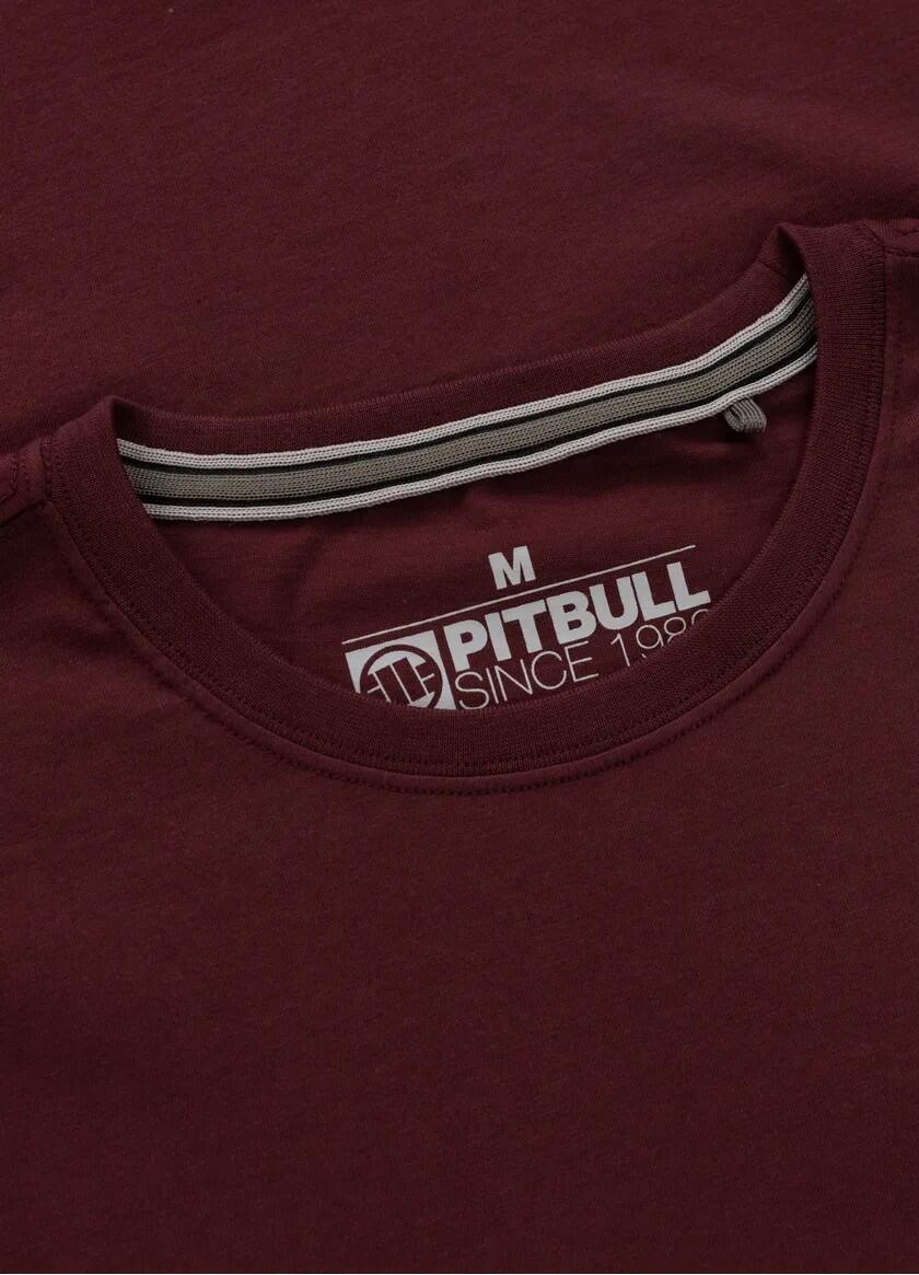 Pitbull T-shirt Small Logo Dark Burgundy 6/7