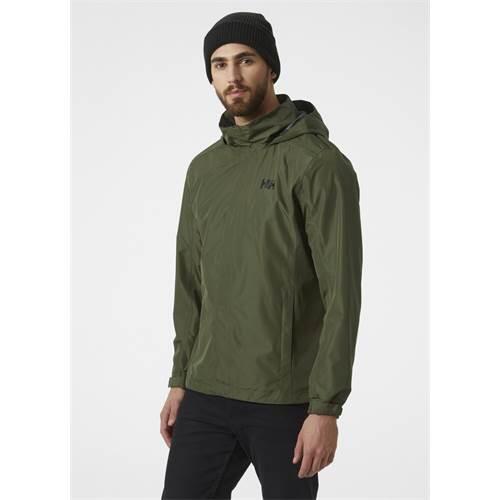 Geacă universală 62643431 clasică cu glugă verde bărbătească