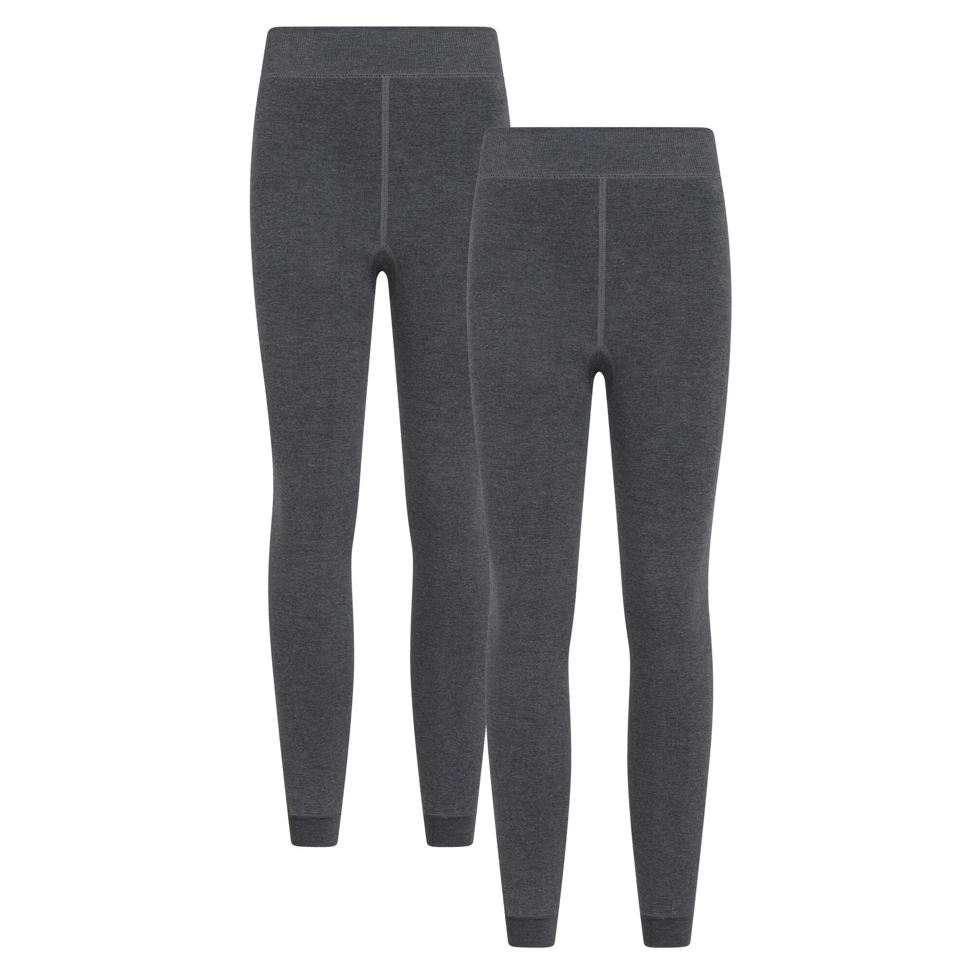 Mountain Warehouse Womens/Ladies Fleece Lined Thermal Leggings (Pack of 2)