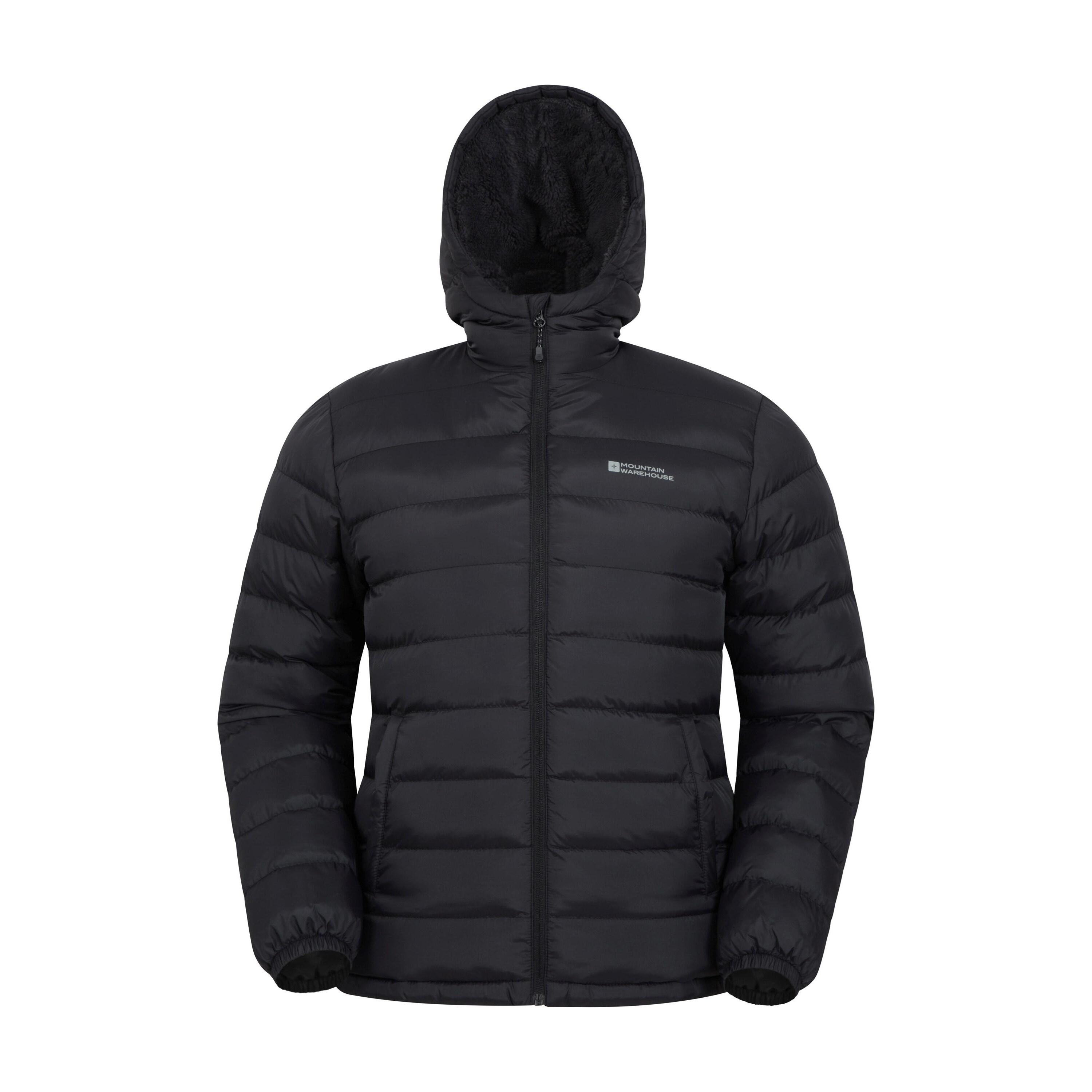 Mountain Warehouse Mens Seasons Faux Fur Lined Padded Jacket