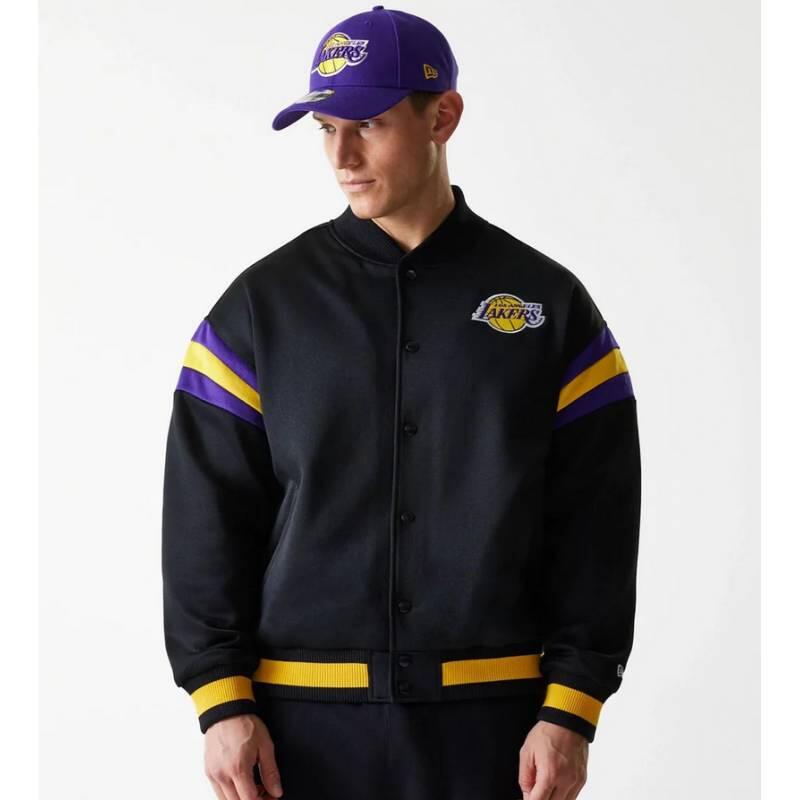 Veste Bomber NBA Los Angeles Lakers New Era Panel Noir 1/5