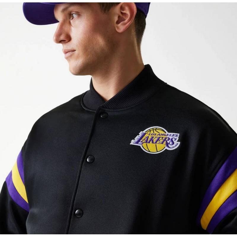 Veste Bomber NBA Los Angeles Lakers New Era Panel Noir 2/5