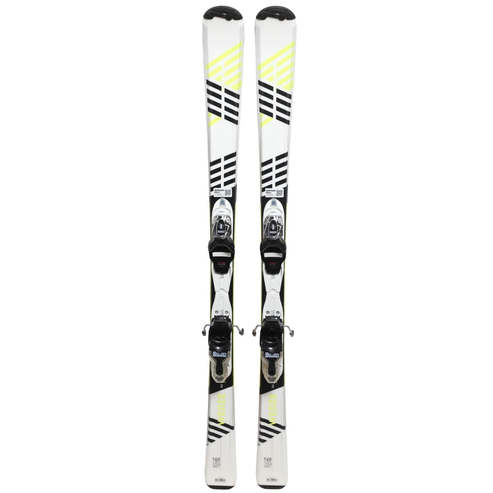 RECONDITIONNE - Ski Junior Wedze Boost 500 + Fixations 2/4