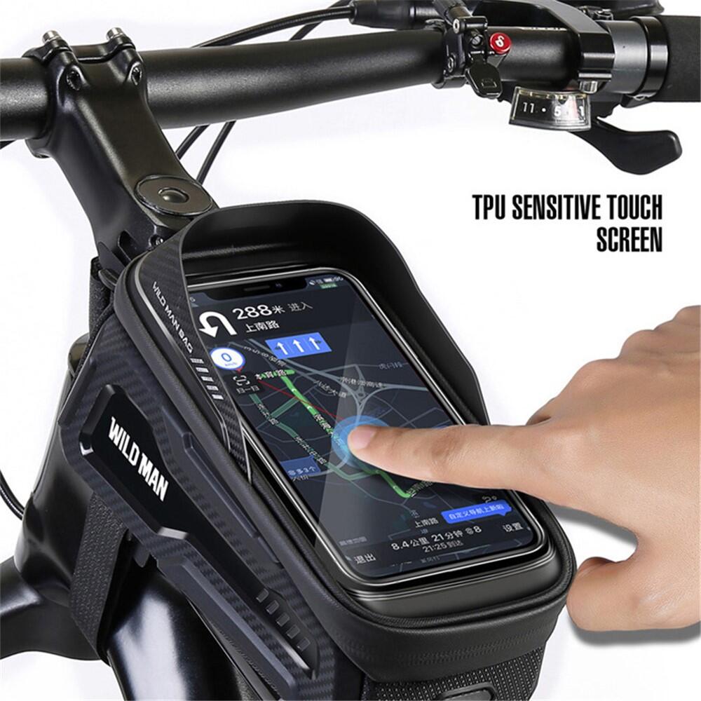 Saco quadro bicicleta rígido com ecrã tátil 2/7