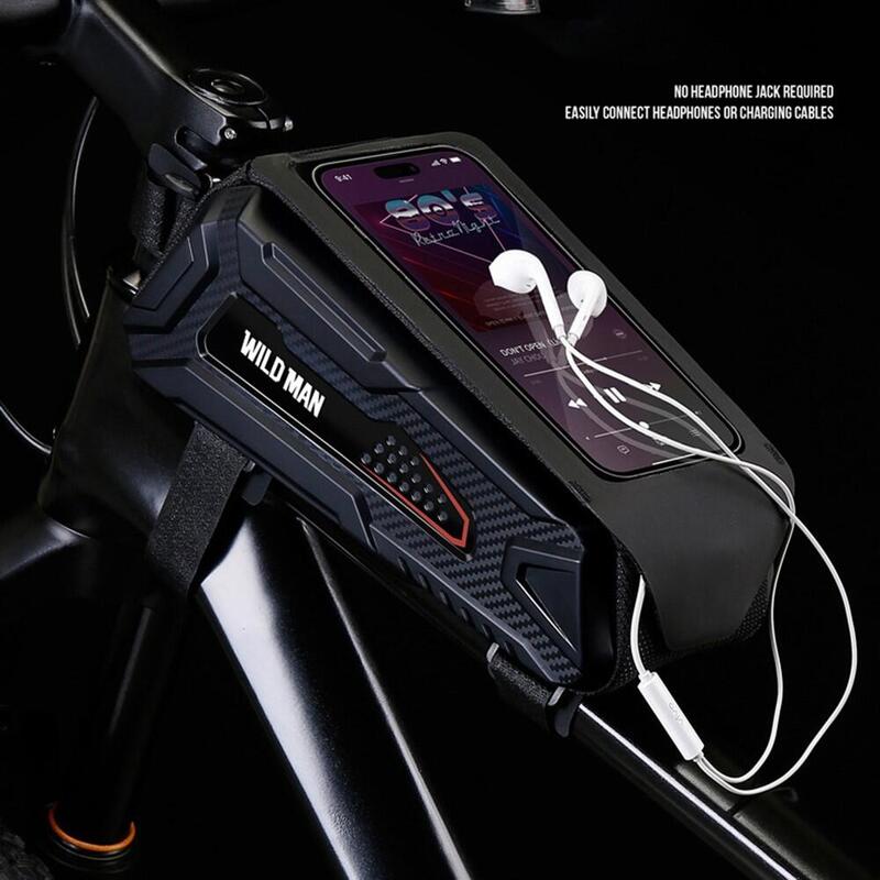 Geantă cadru bicicletă 1L impermeabilă cu ecran tactil