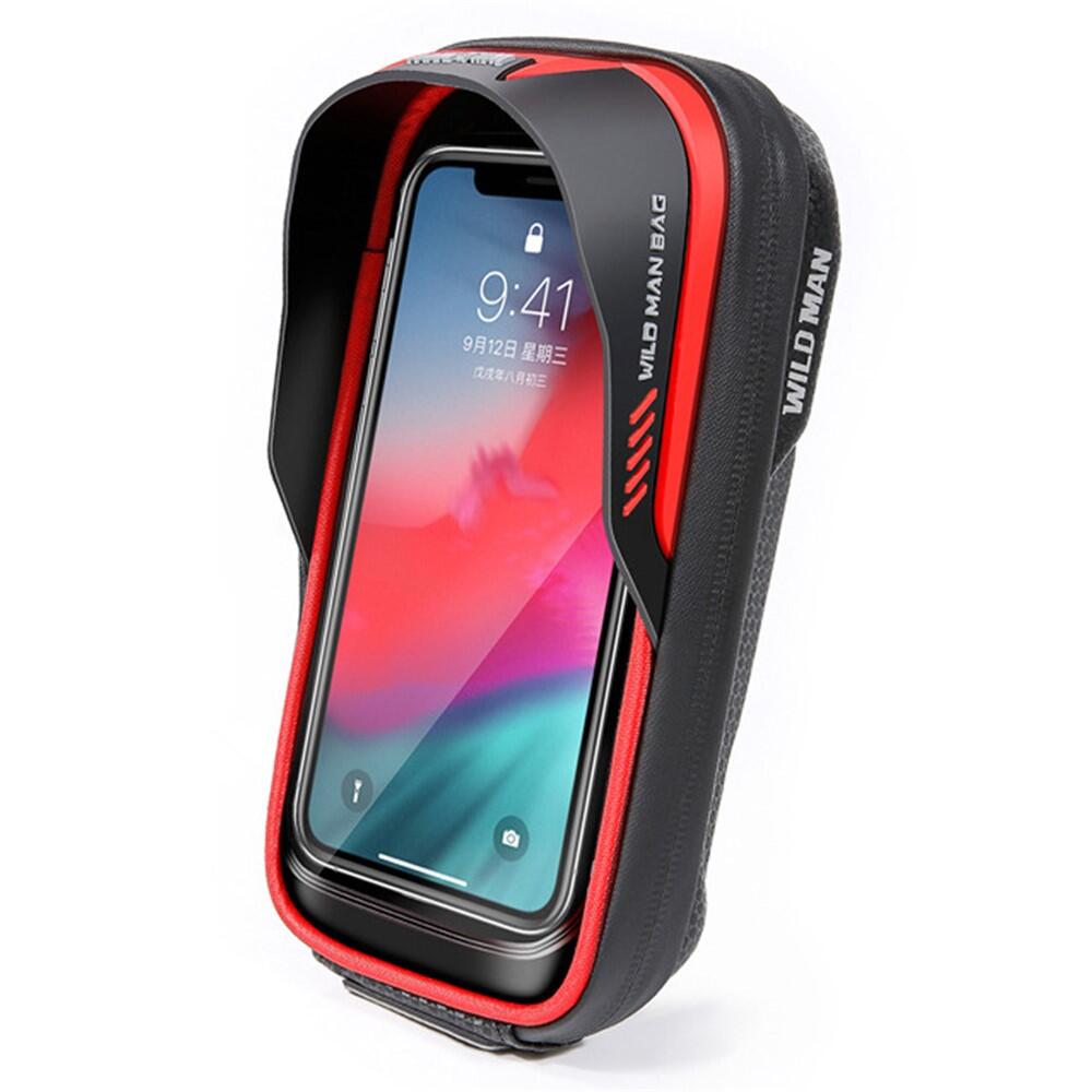 Rigid 0.5L Bicycle Handlebar Bag with TPU Touchscreen for Storage