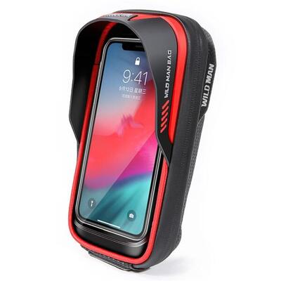 Borsa manubrio bici rigida 05L con schermo TPU per oggetti