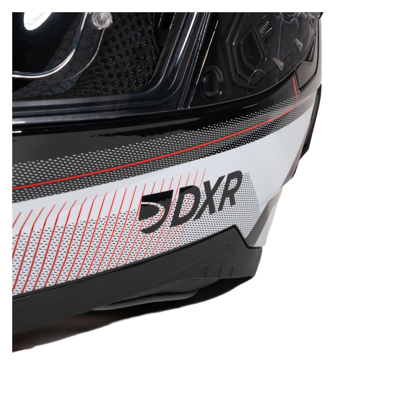 MOTOBLOUZ Casque Intégral EROS VOX Black/White/Red | ECE 22.06 7/7