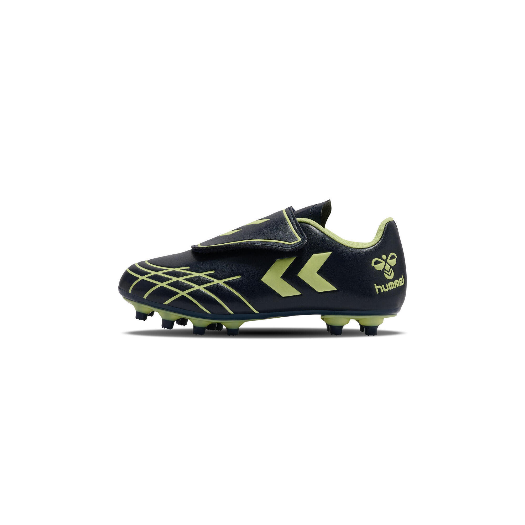 Hummel - Fermeture Velcro Turf, Soft Ground, Firm Ground Hattrick F.g. Enfant Hummel - Chaussures De Football - Bleu|vert - Decathlon