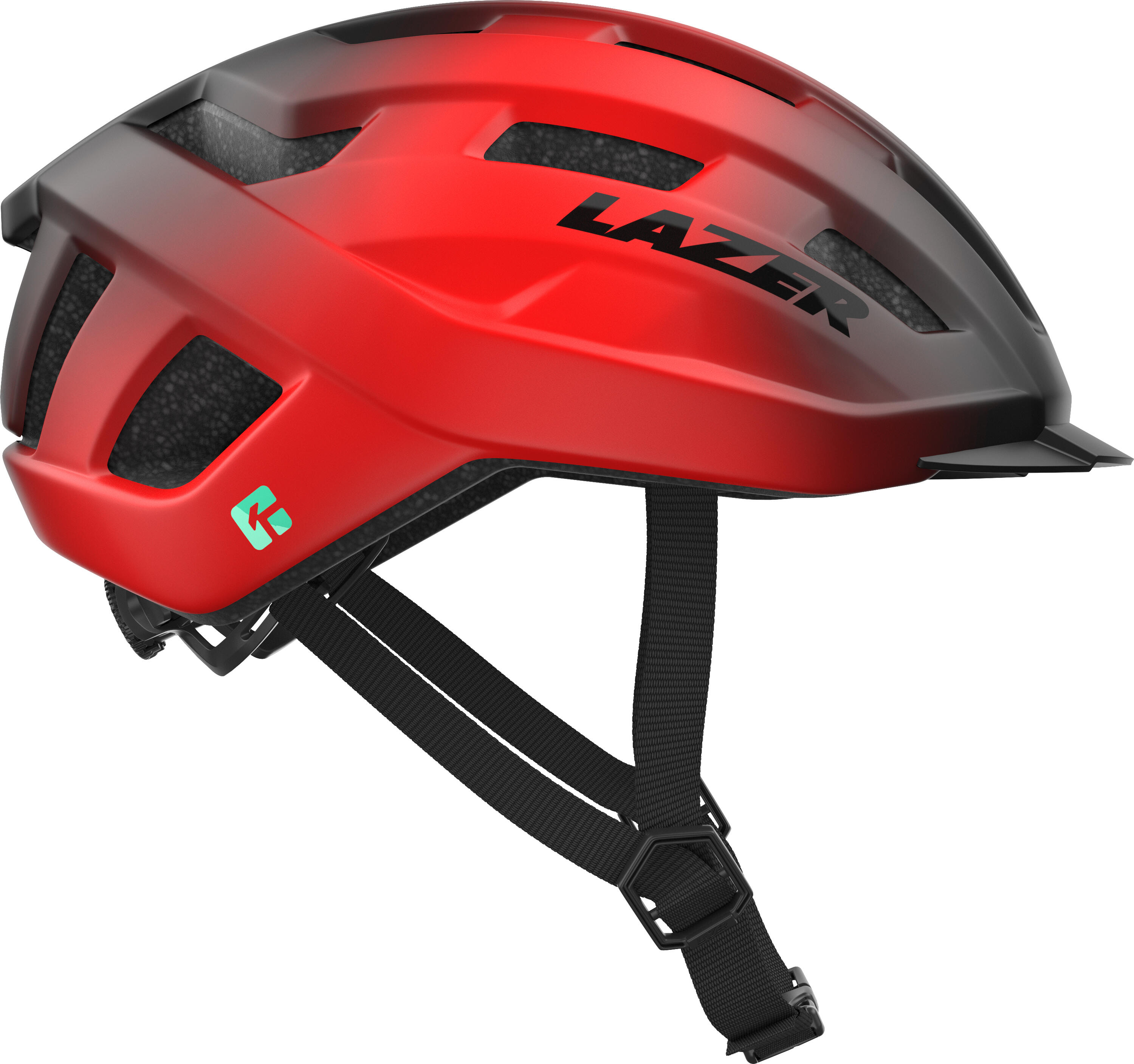 Kask miejski Codax KinetiCore, czerwono-czarny