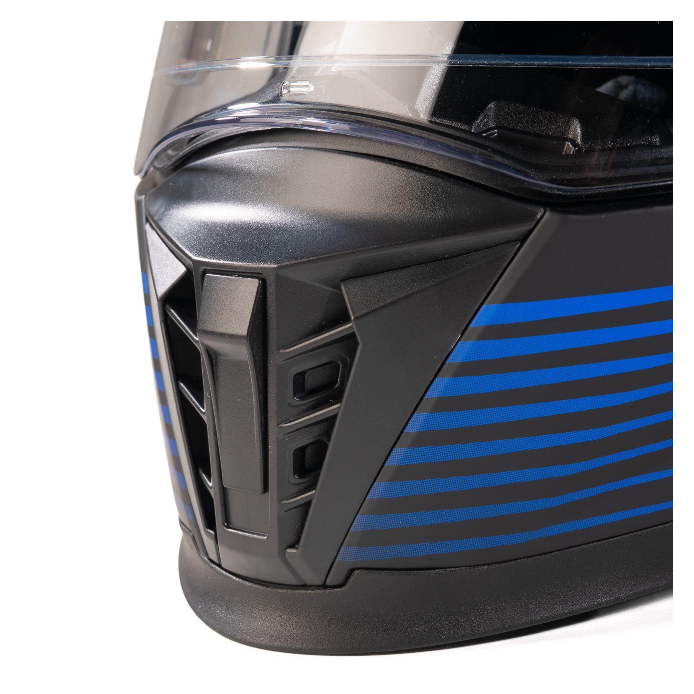 MOTOBLOUZ Casque Intégral EROS NEO Black/Blue | ECE 22.06 6/7