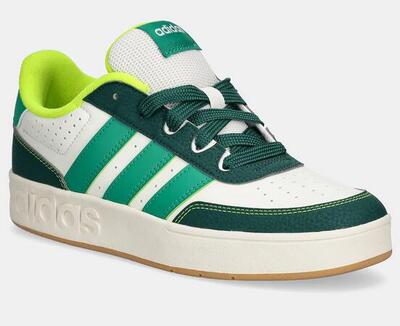 Scarpe ragazzo adidas breakbase j - bianco/verde