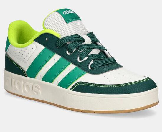 Scarpe ragazzo adidas breakbase j - bianco/verde