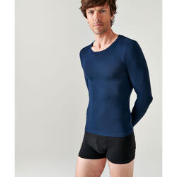 T-shirt col rond manches longues fine côte Thermolactyl Sensitive