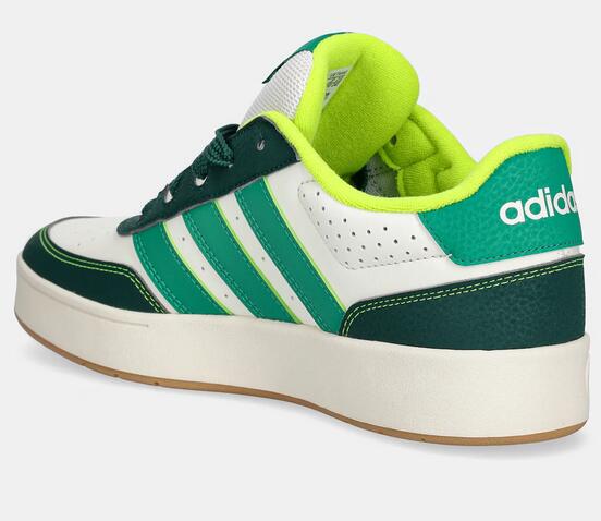 Scarpe ragazzo adidas breakbase j - bianco/verde 2/5