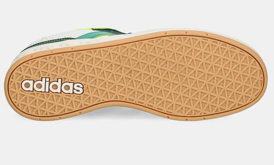Scarpe ragazzo adidas breakbase j - bianco/verde 5/5