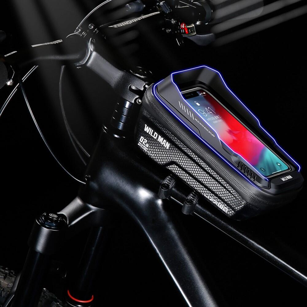 Borsa anteriore tubo bici impermeabile EVA+PU+TPU per accessori 3/7