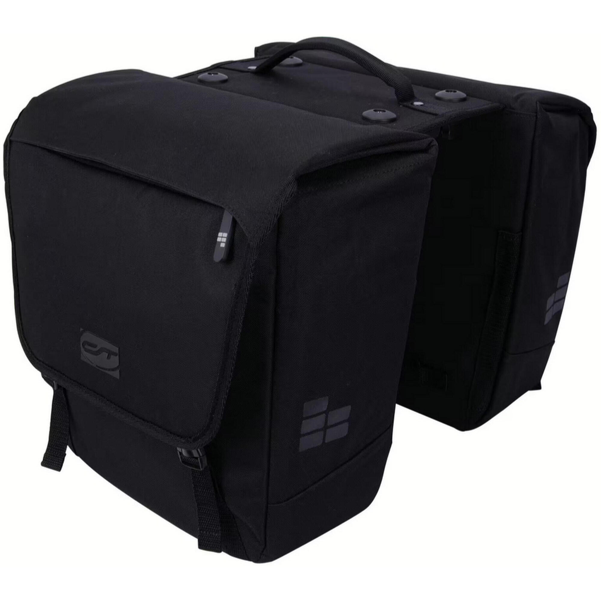 Con-tec - Porte-bagages - Sacoche Double « Via.tour Double Mik » - Sacoche Vélo - Noir - Decathlon