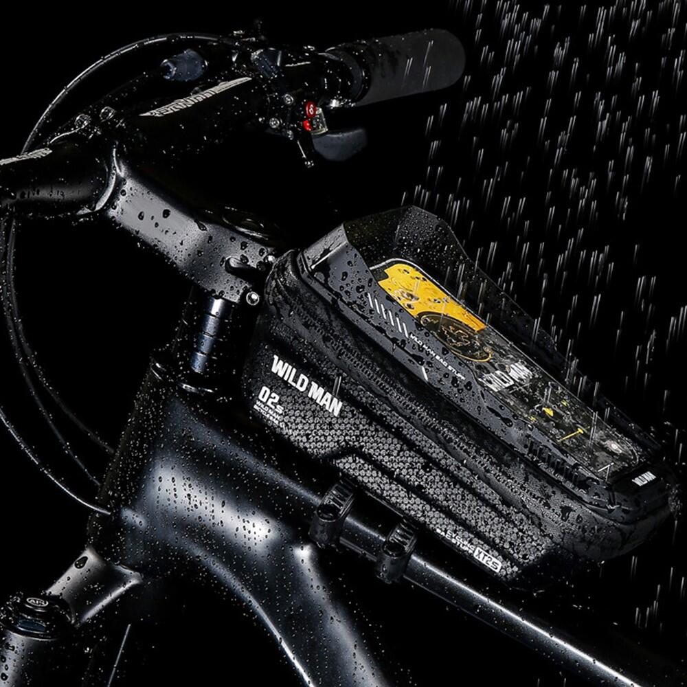 Borsa anteriore tubo bici impermeabile EVA+PU+TPU per accessori 6/7