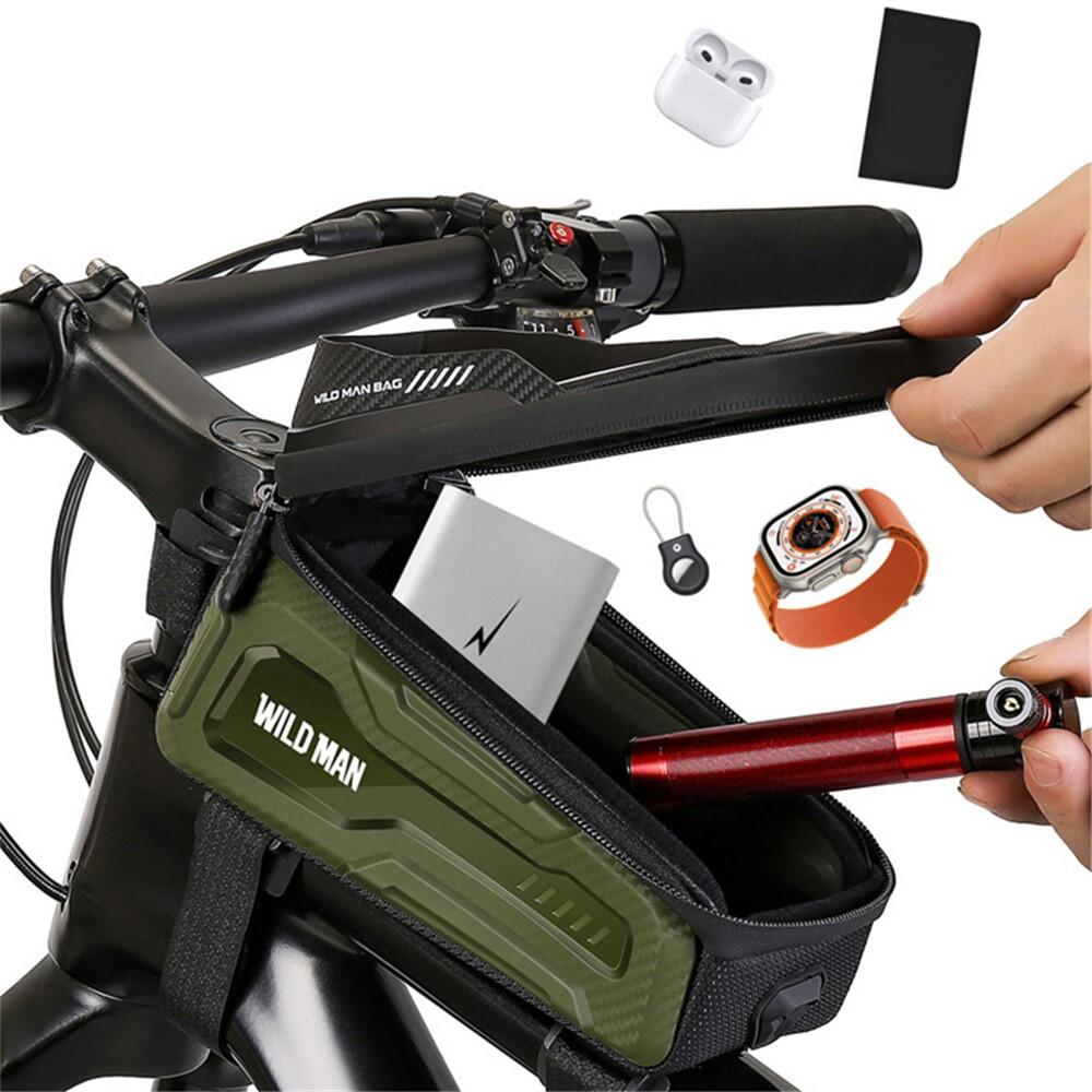 Borsa Per Telaio Bici 3 In 1 Impermeabile – 3 Scomparti, Capacità - Foto 4