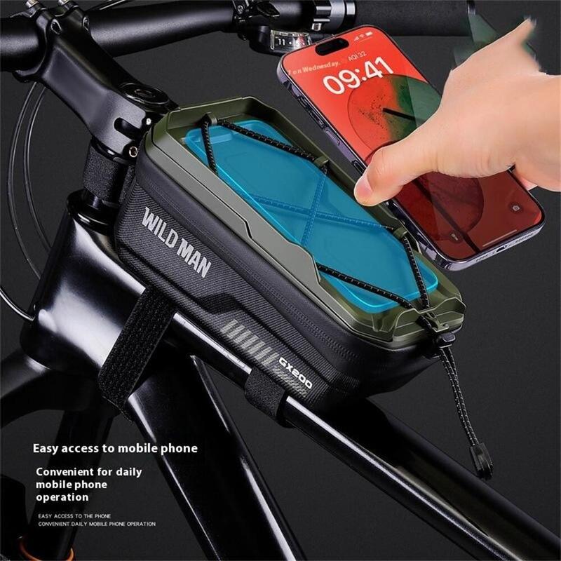 Geantă cadru bicicletă rigidă 1L pentru telefon