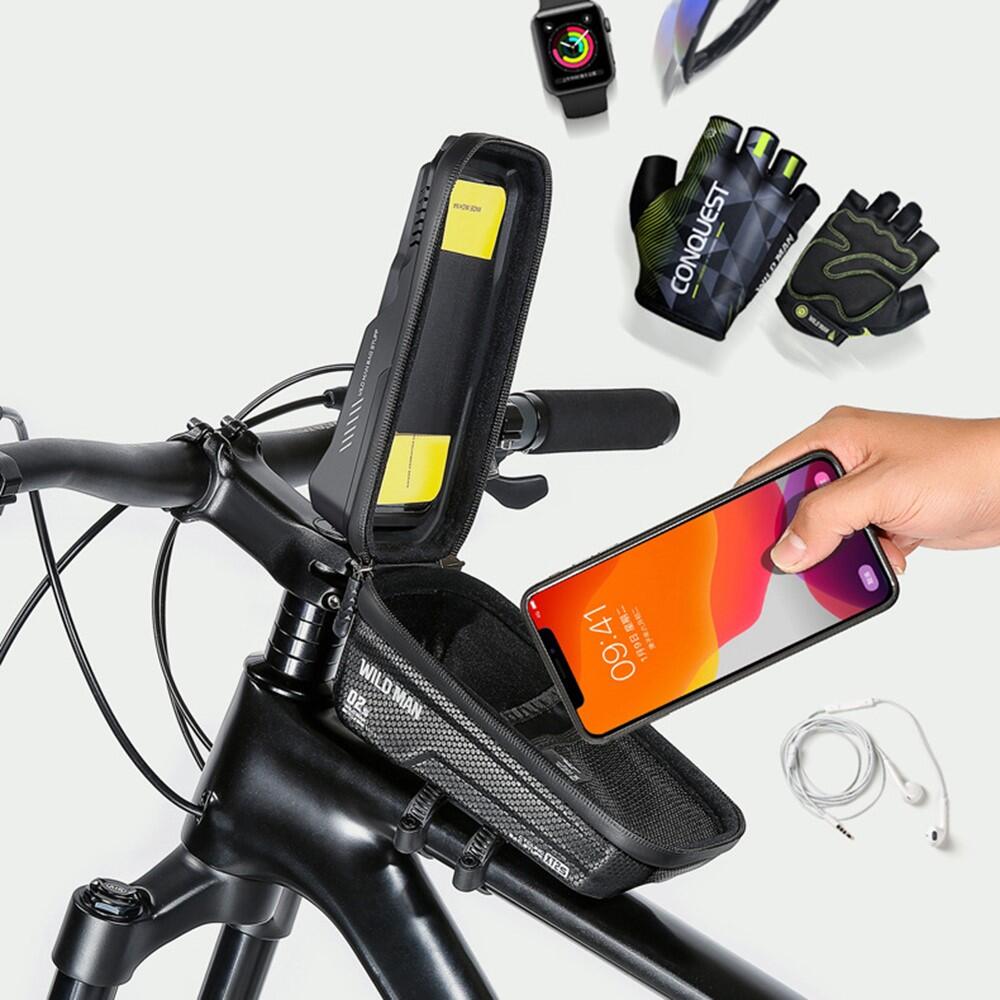 Borsa anteriore tubo bici impermeabile EVA+PU+TPU per accessori 5/7