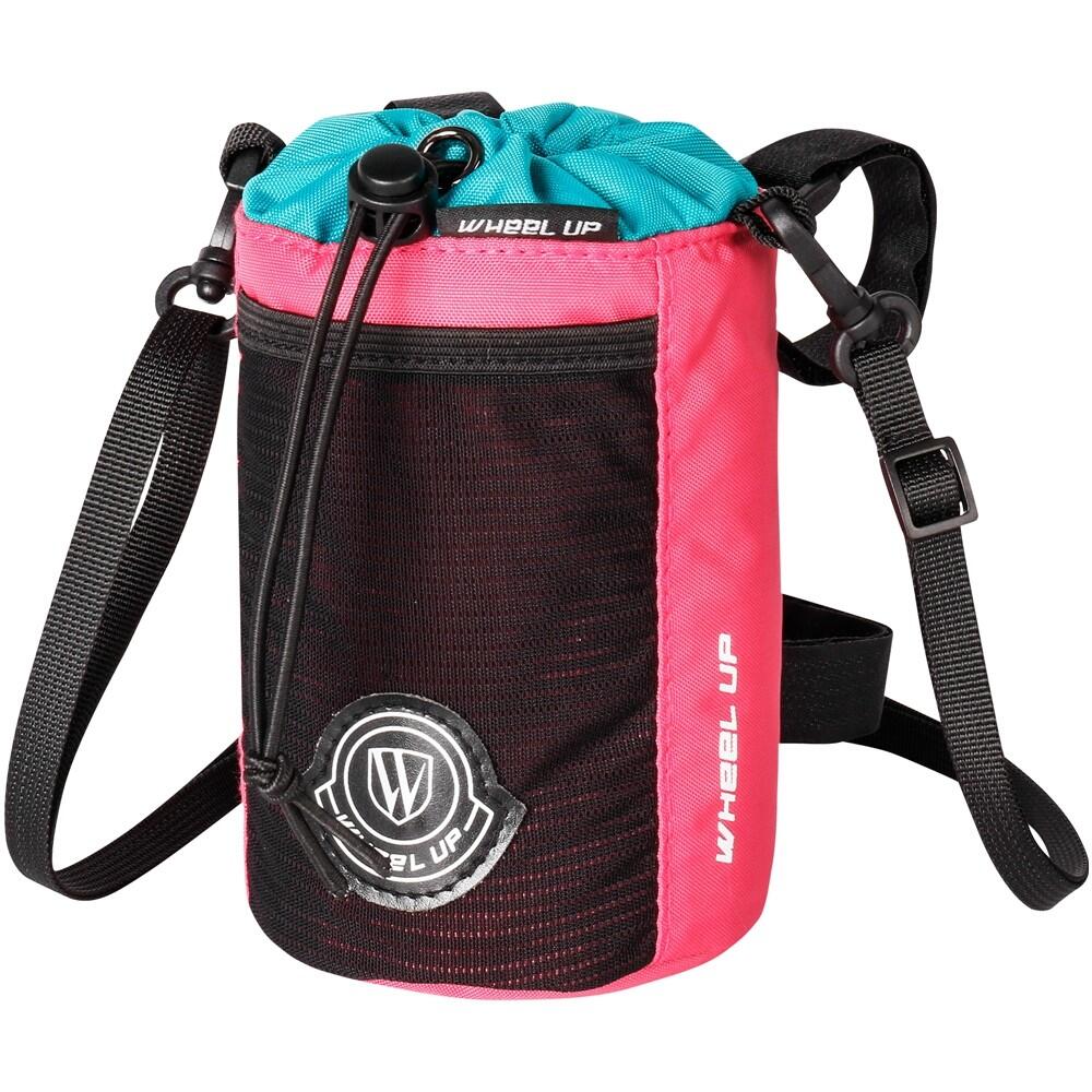 Borsa manubrio bici con portaborraccia, tracolla e velcro WHEEL UP