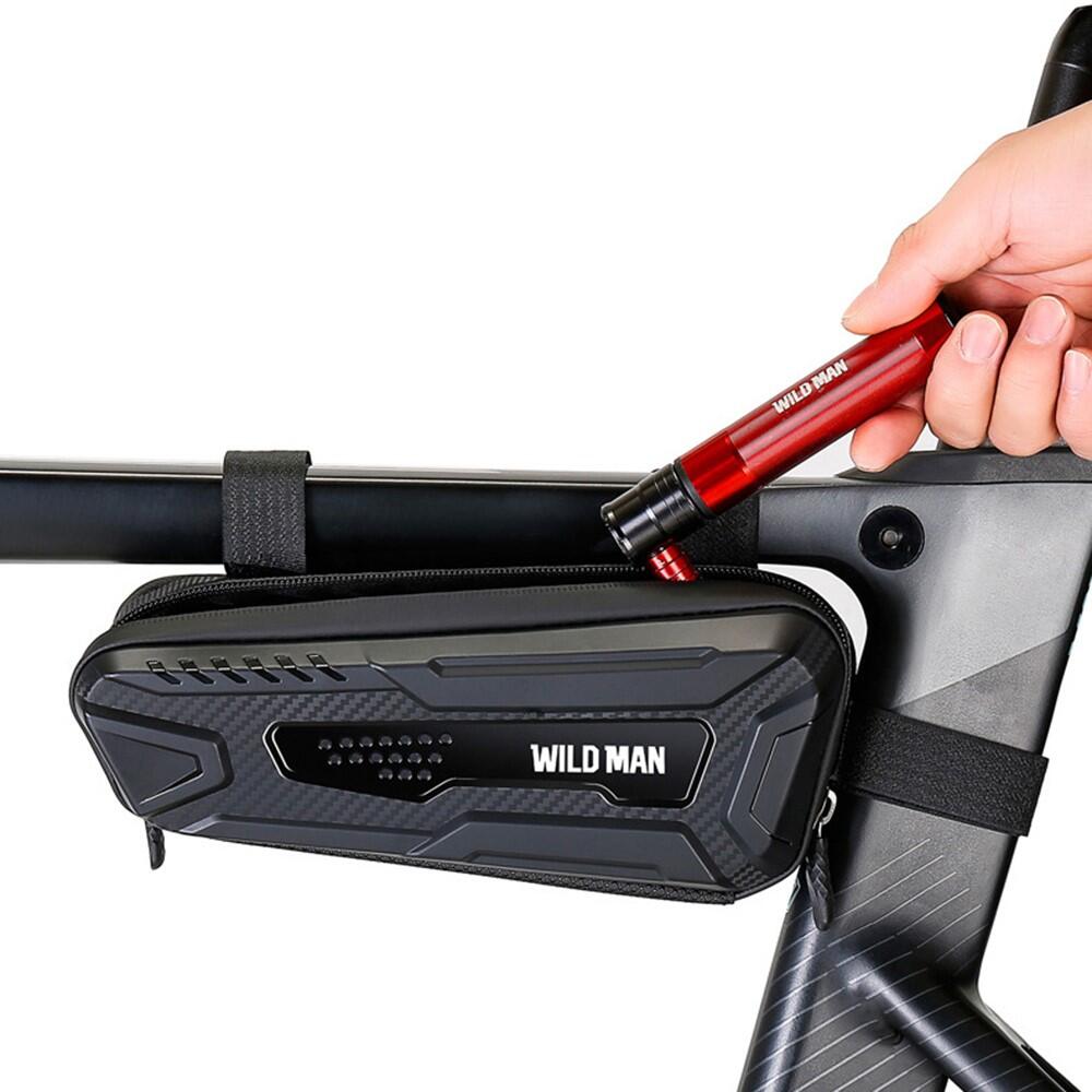 Sacoche de cadre vélo 1L PU+EVA+TPU pour téléphone et outils 3/7