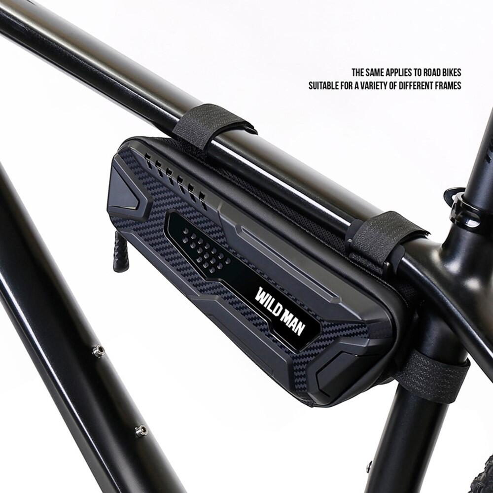 Sacoche de cadre vélo 1L PU+EVA+TPU pour téléphone et outils 7/7
