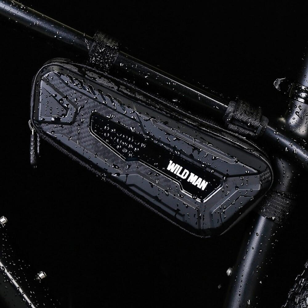 Sacoche de cadre vélo 1L PU+EVA+TPU pour téléphone et outils 6/7