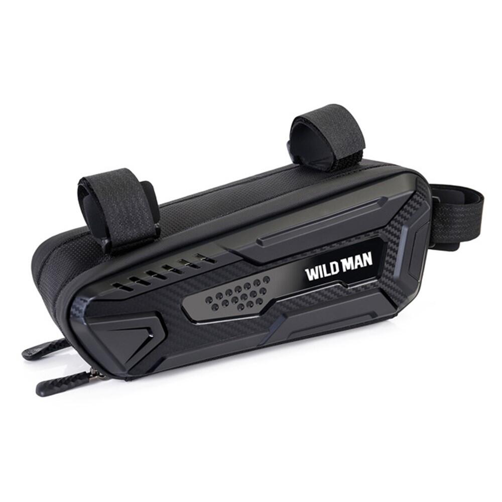 Wildman - Sacoche De Cadre Vélo 1l Pu+eva+tpu Pour Téléphone Et Outils - Sacoche De Cadre - Noir - Decathlon