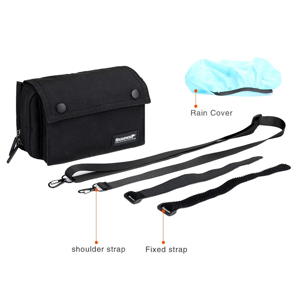 Stuurtas fiets polyester multifunctioneel met schouderriem 6/7