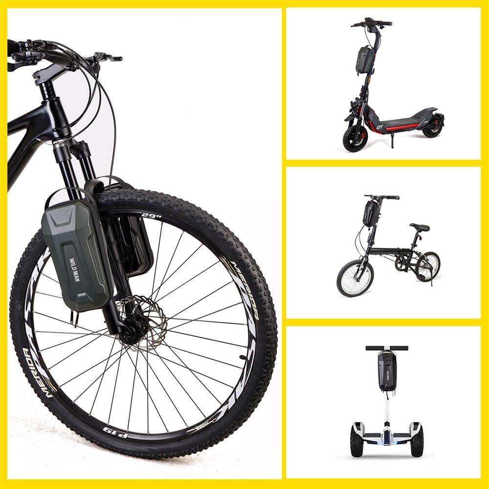 Sacoche de guidon rigide EVA 4.5L pour trottinette électrique et vélo pliant 2/7