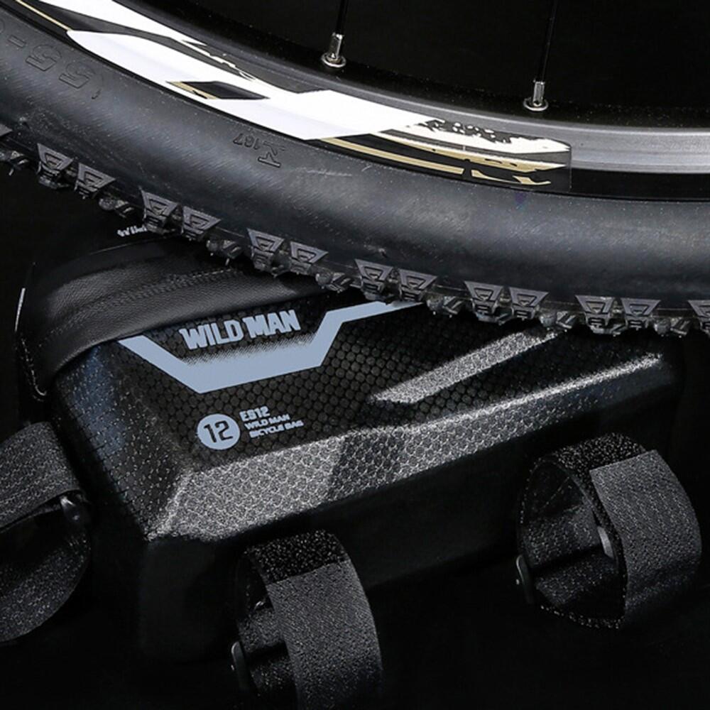 Sacoche de cadre vélo rigide EVA+PU avec écran tactile TPU pour smartphone 7/7