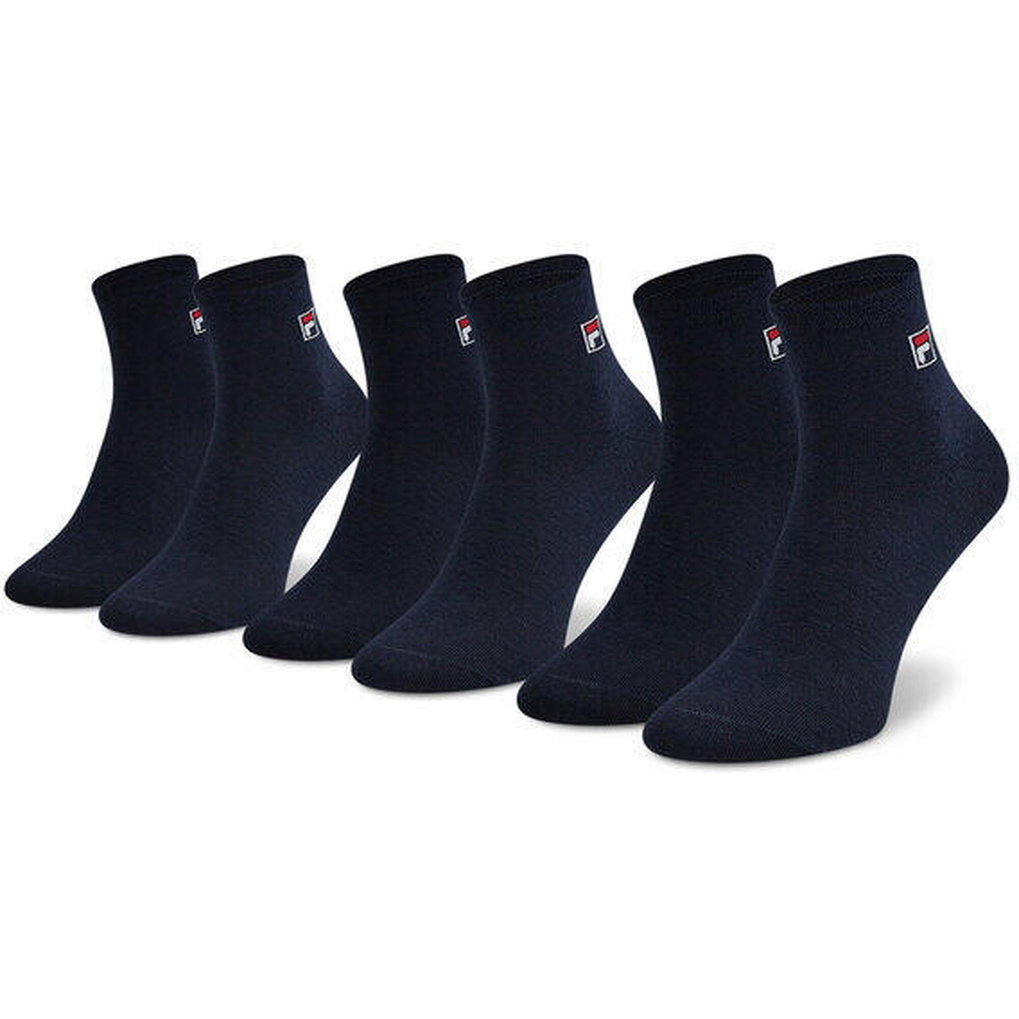Fila Quarter Skarpety 6-pack Unisex Granatowe 43-46