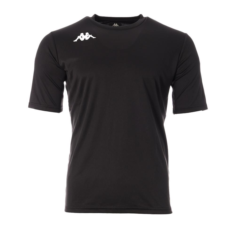 Kappa - Maillot Noir Homme Kappa Danielo - Maillot Manches Courtes - Noir - Decathlon