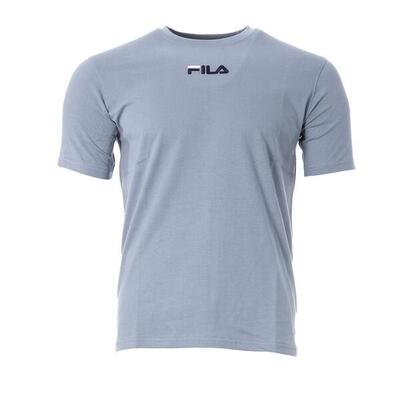 T-shirt Fila Ricamato Azzurro da Uomo