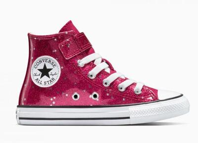 Scarpe bambina converse chuck taylor all star glitter easy on - fucsia
